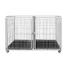 Canil Gaiola Modular 5 Lugares Cães Cachorro Pet Shop Tosa Cor:Branco - 2