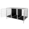 Canil Gaiola Modular 8 Lugares Pet Shop Veterinária Cor - Branco - 2