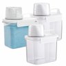 Kit 3 Dispenser Pote Hermético Organizador Lavanderia 1,1l - 1