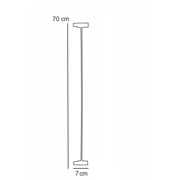 Prolongador Extensor para Portão Pet Aramado 5cm Cachorro:Branco - 2