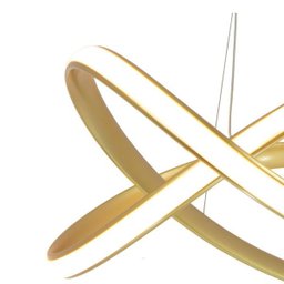 Lustre Luminária Pendente Dourado LED Integrado 26W - 3