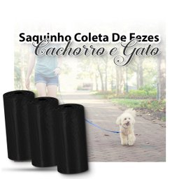 kit refil cata caca pet preto 60 saquinhos coletor higiênico saco cachorro gato - 2