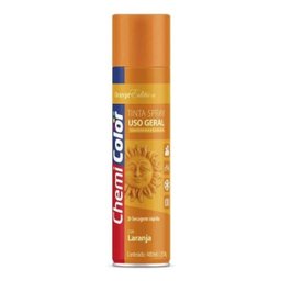 Tinta Spray para Uso Geral Laranja 400ml / 250g ChemiColor - 1