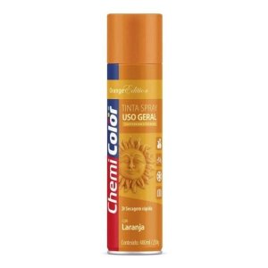 Tinta Spray para Uso Geral Laranja 400ml / 250g ChemiColor