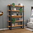 Ver imagem 1 de Estante para Livros Industrial Freijó/preto - Dalla Costa