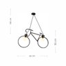 Luminária Pendente Teto Bicicleta 62cm Bocal E27 40w Decoração Moderno - 4