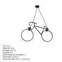 Ver imagem 7 de Luminária Pendente Teto Bicicleta 62cm Bocal E27 40w Decoração Moderno