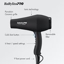 Ver imagem 3 de Babylisspro Carrera Secador Cerâmica Porcelana 1900w Preto
