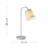 Luminária de Mesa Abaju Light D15x48cm Branco - 4