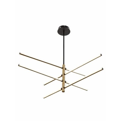 Luminária Filler Dourada e Preta 1030x645Mm 24W 4000K