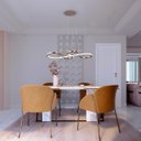 Ver imagem 2 de Lustre Pendente Infinito 80cm 40w 3 em 1 Tendência Moderno Bivolt