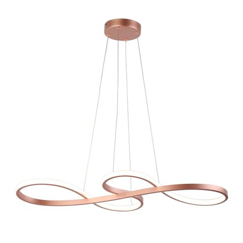 Lustre Pendente Infinito 80cm 40w 3 em 1 Tendência Moderno Bivolt