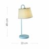 Luminária de Mesa Abajur Design D22x49cm Verde - 4