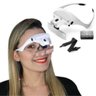 Lupa Cabeça Oculos com Led 5 Lentes Profissional Estética - 2