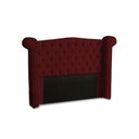 Ver imagem 2 de KIT + Cabeceira Com Recamier Baú Dunas Princesa em captonê 0,90 solteiro Cama Box Marsala Veludo Dal