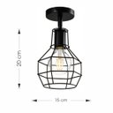 Ver imagem 2 de Luminária Arandela Lumier Wall 15x20cm Preto G9 Bivolt