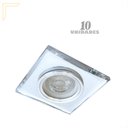 Ver imagem 2 de Kit 10 Spot Quadrado Embutir Espelhado Cristal Dicroica para Cozinha ZAN02