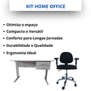 Ver imagem 6 de Kit Home Office Mesa C/ Gaveta 120x60 Standart e Cadeira Laizz Base Preta Cor: Cristal