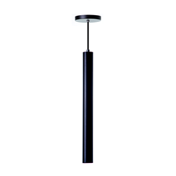 Pendente Tubo Cilindro Alumínio 30cm: Cor Preto - 1