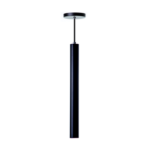 Pendente Tubo Cilindro Alumínio 30cm: Cor Preto