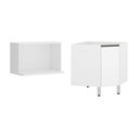 Ver imagem 3 de Gabinete para Banheiro sem Furação com Nicho Branco Suprema Luciane Móveis