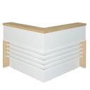 Ver imagem 2 de Conjunto 2 Balcões Tamburato de Atendimento em L Carvalho/branco Artany