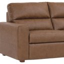Ver imagem 4 de Sofá 2 Módulos Recliner Retrátil Reclinável Elétrico Couro Amarula 220cm