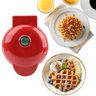Mini Máquina de Waffles Doce e Salgado 220v 350w Vermelho - 1