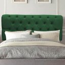 Ver imagem 2 de Cabeceira para Cama Box Casal 1,60 Cm Paris - Luxo House Verde