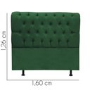 Ver imagem 3 de Cabeceira para Cama Box Casal 1,60 Cm Paris - Luxo House Verde
