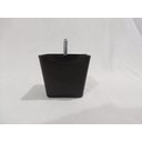 Ver imagem 4 de Kit 6 Pés para Sofa Rack Estofados Modelo Cadency Preto Trapézio Alt 6 Cm