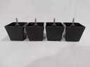 Ver imagem 3 de Kit 6 Pés para Sofa Rack Estofados Modelo Cadency Preto Trapézio Alt 6 Cm