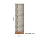 Ver imagem 7 de Guarda-Roupa Multiuso Space New 2 Portas Yescasa