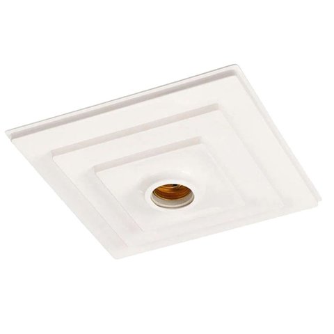 Plafon Quadrado Branco Pq 20cm - 859001/500 - Pavilonis Plafonier Pq Branco Diam.20cm Vialux - 85900