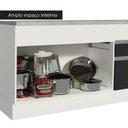 Ver mais imagens de Balcão Pia Madesa Glamy 150Cm 2 Portas 2 Gaveta Branco Preto