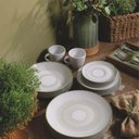 Ver imagem 4 de Conjunto 6 Pratos Rasos de Jantar em Porcelana Decorada 25cm Tramontina Lineare Cozinha Mesa Posta