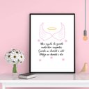 Ver imagem 2 de Quadro Decorativo Meu Anjinho Da Guarda 45x34cm:Madeira branca