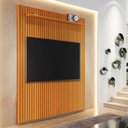 Ver imagem 1 de Painel Ripado para TV até 75 Polegadas 100% MDF 184CMX240CM Arbo