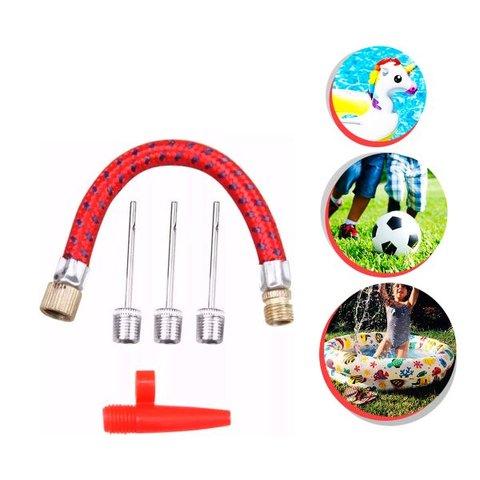 Conjunto Bicos Bomba de Ar Manual 5 Pçs Bola, Infláveis Geral