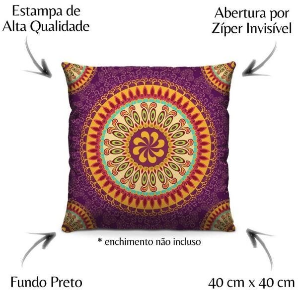 Kit 4 Capa Almofada Decorativa 40x40 Grécia - 2