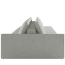 Ver imagem 6 de Sofá Ilha Modular para Sala 312cm com Puff Dublin K01 Linho Cinza - Lyam Decor
