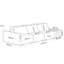 Ver imagem 5 de Sofá Ilha Modular para Sala 312cm com Puff Dublin K01 Linho Cinza - Lyam Decor
