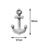 Âncora em Madeira Decorativa Decoração Praia Marítimo Branca - 2