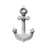 Âncora em Madeira Decorativa Decoração Praia Marítimo Branca - 1
