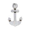 Âncora em Madeira Decorativa Decoração Praia Marítimo Branca - 4