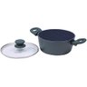Panela Aluminio Cerâmica Indução Antiaderente 24cm Mimo Style Linha Cook Jade 3,8 Litros Caçarola Co - 1