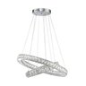 Lustre Nordecor Led Crital Redondo Vallin D11102 - Prata - 3000k/6500k - 1