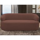 Ver imagem 2 de Sofá 3 Lugares Living Orgânico Sala de Estar 170cm Conka F05 Veludo Chocolate - Mpozenato