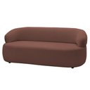 Ver imagem 1 de Sofá 3 Lugares Living Orgânico Sala de Estar 170cm Conka F05 Veludo Chocolate - Mpozenato