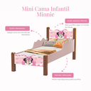 Ver imagem 3 de Mini Cama Infantil Menina Minnie Mel/rosê